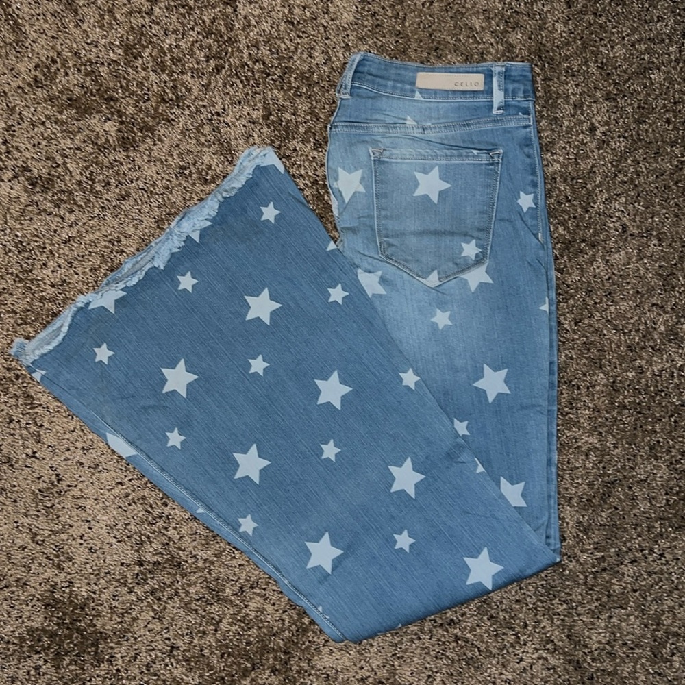 CELLO wide bellbottom flares